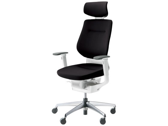 【レビュー投稿で100円OFFクーポン】【メーカー直送】イング クッション背座黒 肘有 Wキャスター CRGA3215E1G4B6WN【代引不可】【組立・設置・送料無料】肘付き 固定肘タイプ 布張りチェア オフィスチェア オフィス家具