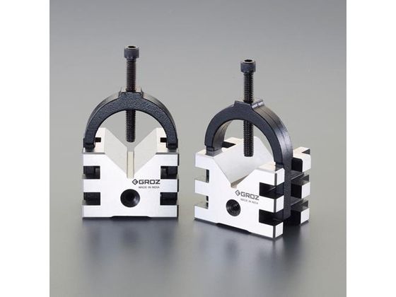 【マラソン限定★ポイント2倍】【お取り寄せ】エスコ Vブロックセット クランプ付 40mm EA719DA-21 測定 作業｜ココデカウ