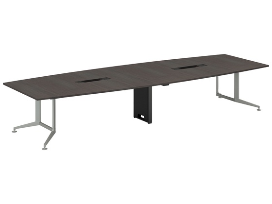 【百貨店SALE制限事項★最大限度20%OFF＆2,000円クーポン券】【製造会社直送】コクヨ 早見表 WT400 御盆 スモークドグレー 脚銀 W4000×D1500【代引不可】 ８人用 会合早見表 女性議長書き割り 話し合い用早見表 長机 事務室調度品