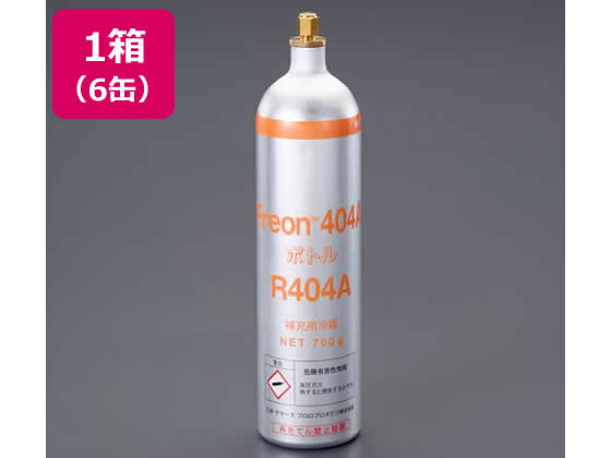【マラソン限定★ポイント2倍】【お取り寄せ】エスコ R404A サービス缶 700g 6缶 EA994P-6A 冷却機器 加熱 実験室用備品｜ココデカウ