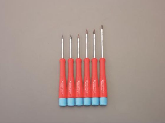【マラソン限定★ポイント2倍】【お取り寄せ】エスコ TORX ドライバー 精密用 6本組 EA552AP 精密ドライバー ドライバー 六角棒レンチ 作業用品 工具|ココデカウ