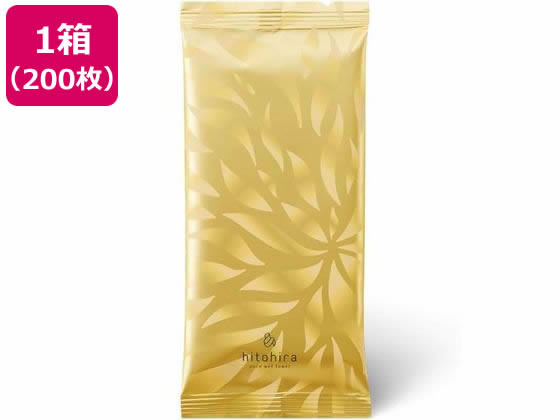 【百貨店SALE制限事項★尖んがり2倍＆2,000円引き換え証】【製造業者直送】mimoto hitohira 使い捨てウエットタオル GRACE 200枚【代引不可】おしぼり 執務室用西洋手ぬぐい