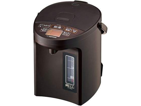 【マラソン限定★ポイント2倍】象印 VE電気まほうびん 2.2L ブラウン CV-GB22 TA 電気ポット 電気ケトル キッチン家電 調理家電｜ココデカウ