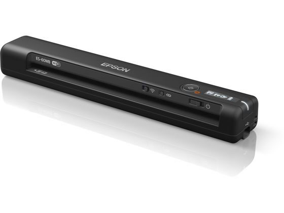 【マラソン限定★ポイント2倍】EPSON モバイルスキャナー ブラック ES-60WB スキャナー プリンタ パソコン プリンター 周辺機器 家電｜ココデカウ
