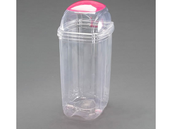 【レビュー投稿で100円OFFクーポン】【送料無料】【お取り寄せ】エスコ 60L 透明ダストボックス(一般用) EA995CA-16A ゴミ箱 ゴミ袋 清掃|ココデカウ