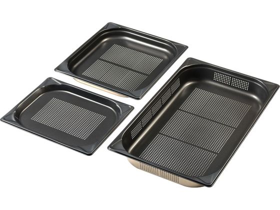【マラソン限定★ポイント2倍】【お取り寄せ】MTI 18-8ノンスティックGNパンII 穴明 2 3 100mm ホテルパン ガストロノームパン ボウル ザル バット 厨房 キッチン