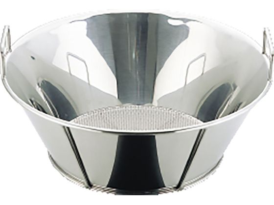 【レビュー投稿で100円OFFクーポン】送料無料【お取り寄せ】三宝産業 UK 18-8 揚げザル 底パンチング 60cm φ2.2 給食大型ザル 給食 厨房 キッチン