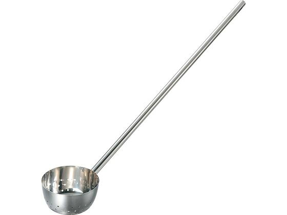 【レビュー投稿で100円OFFクーポン】送料無料【お取り寄せ】エムテートリマツ 18-8共柄 穴明き水杓子 18cm 1m柄 お玉 レードル 水杓子 調理小物 厨房 キッチン