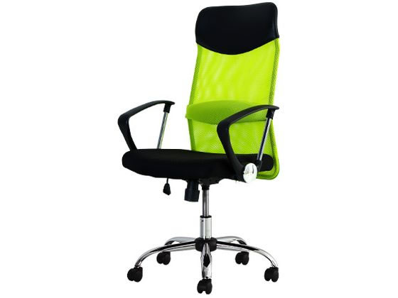【マラソン限定★ポイント2倍】【メーカー直送】Netforce S-shape メッシュチェア ハイバック 固定肘グリーン SSP-HA【代引不可】【お客様組立】肘付き 固定肘タイプ メッシュチェア オフィスチェア オフィス家具