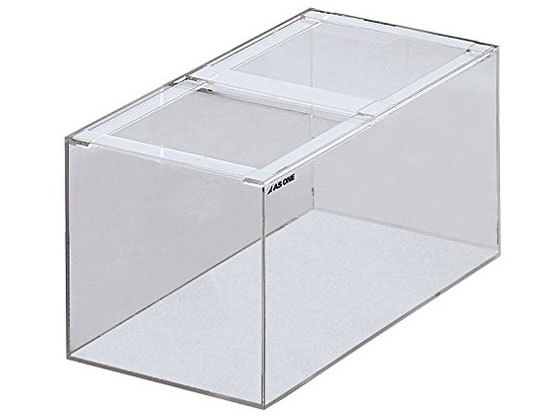 【レビュー投稿で100円OFFクーポン】送料無料【お取り寄せ】アズワン アクリル水槽 約44L PW306030 飼育 病理 動物実験用品 検査 分析機器