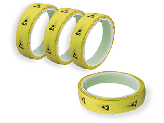 【レビュー投稿で100円OFFクーポン】【お取り寄せ】アズピュア アズピュアESD PETラインテープN 黄 25mm×33m 10巻入 標識 安全テープ類 安全保護
