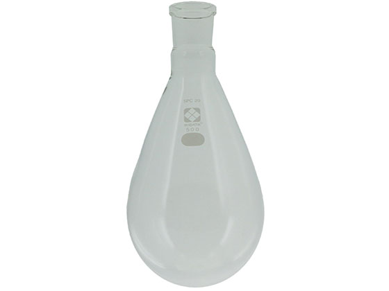 【マラソン限定★ポイント2倍】【お取り寄せ】柴田科学 SPCなす形フラスコ 500mL 030120-29500 フラスコ ガラス容器 計量器