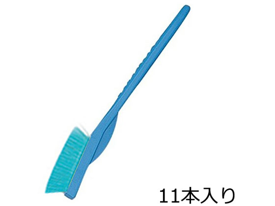 【レビュー投稿で100円OFFクーポン】【お取り寄せ】アズワン ラボラン(R)作業用ブラシ 青 ナイロン 11本入 A-N