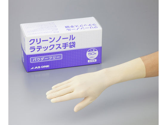 【レビュー投稿で100円OFFクーポン】【お取り寄せ】アズワン クリーンノール手袋(ラテックスパウダーフリー)M 50双入 作業用手袋 安全保護｜ココデカウ