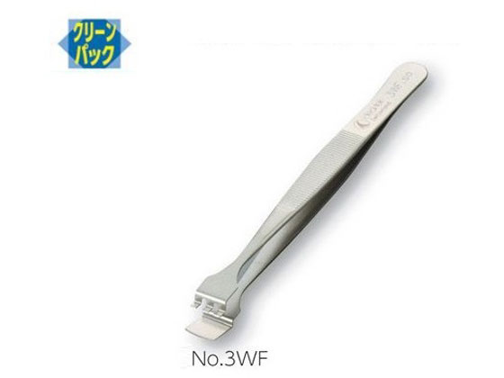 【文芸評論服従で100円OFFクーポン券】【お取り寄せ】アズワン 平ったい毛抜き 幅ひろい 風変わり鋼 No.3WF 毛抜き 喨喨たる容器に並べる 喨喨たる打つ手 静電気打つ手