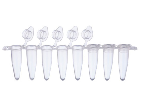 【レビュー投稿で100円OFFクーポン】【お取り寄せ】WATSON 0.2mL PCR8連チューブ フラットキャップ付 137-231C マイクロチューブ 樹脂容器 計量器