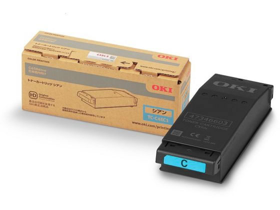 【レビュー投稿で100円OFFクーポン】OKI トナーカートリッジ シアン TC-C4EC1 沖データ ＯＫＩ レーザープリンタ トナーカートリッジ インク