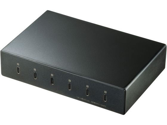 【レビュー投稿で100円OFFクーポン】【お取り寄せ】サンワサプライ USB Type-C充電器(6ポート・合計18A・高耐久タイ ＡＣ式充電器 バッテリー 充電器 スマホ タブレット関連品