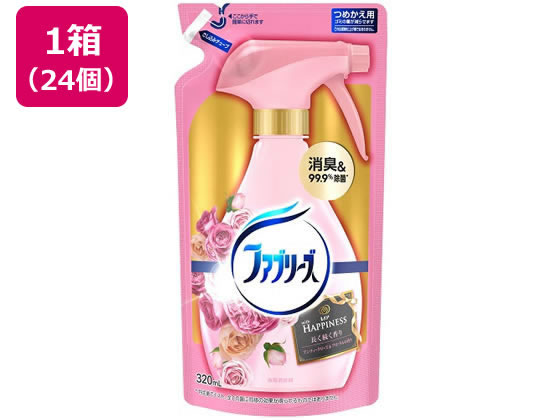 【レビュー投稿で100円OFFクーポン】【メーカー直送】P&G ファブリーズwithレノアハピネス Aローズ&フローラル詰替320mLx24個【代引不可】スプレータイプ 消臭 芳香剤 室内用 清掃