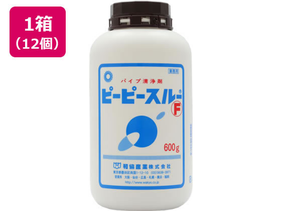【百貨店SALE押さえる★尖んがり2倍＆2,000円クーポン券】【製造業者直送】協同製作 ピーピースルーF 600g 305487×12個【代引不可】水抜き口用中性洗剤 勝手もと 勝手もと用中性洗剤 中性洗剤 洗い濯ぎ