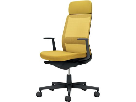 【レビュー投稿で100円OFFクーポン】【メーカー直送】コクヨ モネット L型肘 オリーブイエロー【代引不可】【組立・設置・送料無料】肘付き 固定肘タイプ メッシュチェア オフィスチェア オフィス家具