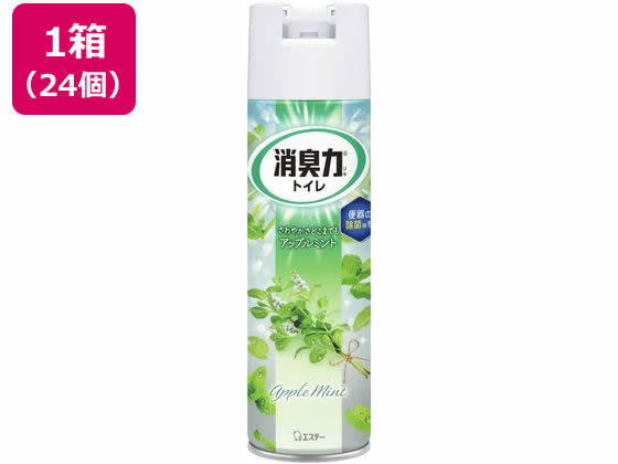 【レビュー投稿で100円OFFクーポン】【メーカー直送】エステー トイレの消臭力スプレー アップルミント 365mL×24個【代引不可】まとめ買い 箱買い 買いだめ 買い置き 業務用 スプレータイプ 消臭 芳香剤 トイレ用 清掃