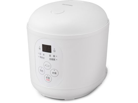 【レビュー投稿で100円OFFクーポン】【お取り寄せ】アイリスオーヤマ ジャー炊飯器 1.5合 ホワイト RC-MF15-W 炊飯器 精米機 キッチン家電 調理家電