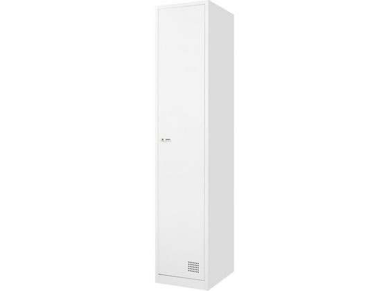 【マラソン限定★2,000円クーポン＆ポイント2倍】【メーカー直送】Netforce 1人用スリムロッカー ダイヤル錠 ホワイト【代引不可】【お客様組立】スチールロッカー キャビネット オフィス家具
