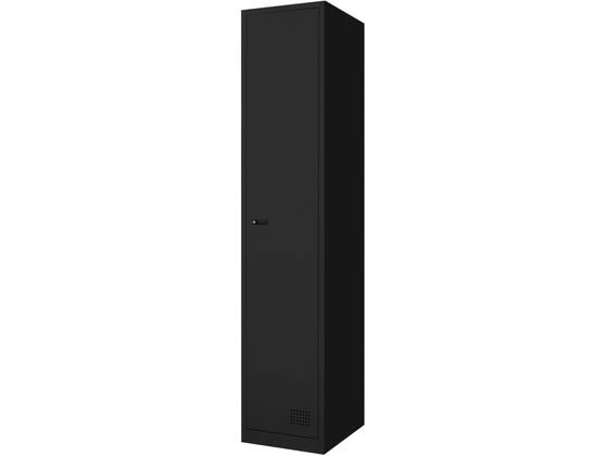 【マラソン限定★2,000円クーポン＆ポイント2倍】【メーカー直送】Netforce 1人用スリムロッカー ダイヤル錠 ブラック【代引不可】【お客様組立】スチールロッカー キャビネット オフィス家具