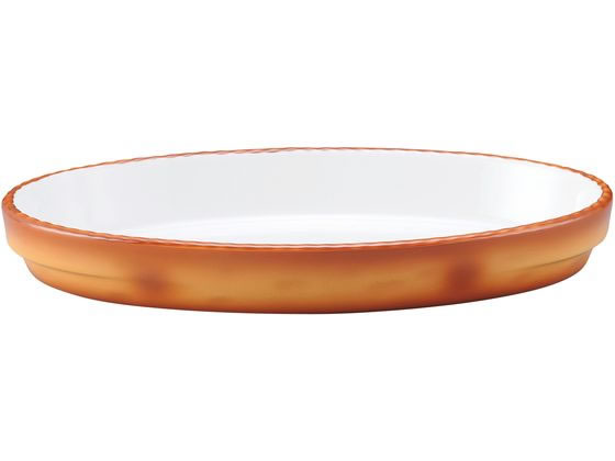 【レビュー投稿で100円OFFクーポン】【お取り寄せ】SCHONWALD シェーンバルド オーバルグラタン皿 3011-40 茶 40cm カヌー型皿 洋食器 キッチン テーブル