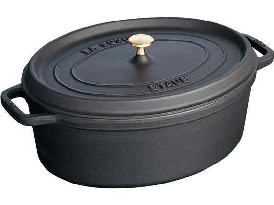 【マラソン限定★2,000円クーポン＆ポイント2倍】【お取り寄せ】STAUB ストウブ ピコ・ココット オーバル 23cm ブラック 40500-231 キッチン雑貨