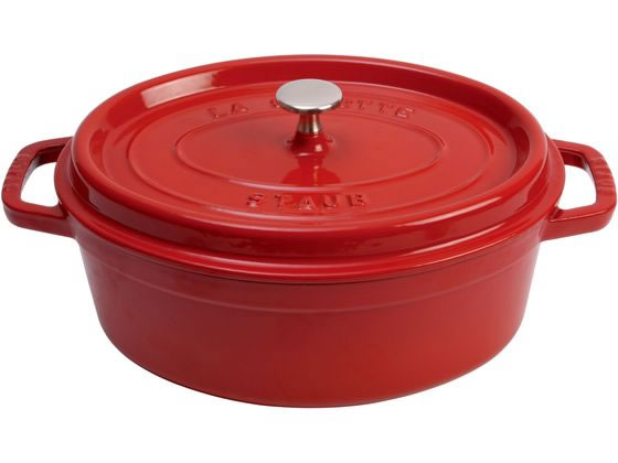 【マラソン限定★ポイント2倍】【お取り寄せ】STAUB ストウブ ピコ・ココット オーバル 37cm チェリー 40509-876 キッチン雑貨
