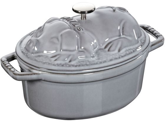【レビュー投稿で100円OFFクーポン】【お取り寄せ】STAUB ストウブ ピギーココット 17cm グレー 40500-176 1102700 キッチン雑貨