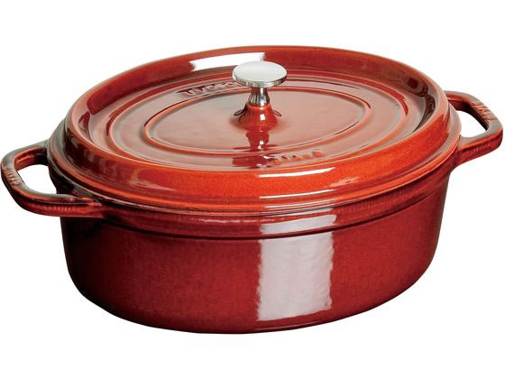 【マラソン限定★2,000円クーポン＆ポイント2倍】【お取り寄せ】STAUB ストウブ ピコ・ココット オーバル 31cm グレナディン 40509-366 キッチン雑貨