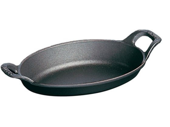 【レビュー投稿で100円OFFクーポン】【お取り寄せ】STAUB ストウブ オーバルスタッカブルディッシュ 21cm ブラック40509-391 キッチン雑貨