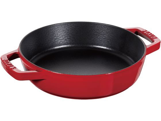 【レビュー投稿で100円OFFクーポン】【お取り寄せ】STAUB ストウブ 両手フライパン ラウンド 20cm チェリー
