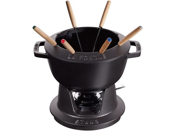 【マラソン限定★ポイント2倍】【お取り寄せ】STAUB ストウブ フォンデュセット 20cm ブラック 40511-972 1896310 キッチン雑貨