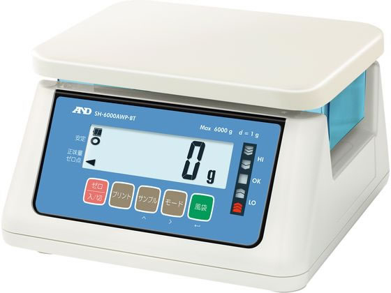 【レビュー投稿で100円OFFクーポン】【お取り寄せ】A&D 防水・防塵デジタルハカリ SH-15KAWP-BT 15kg ワイヤレス通信 キッチン雑貨
