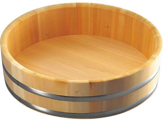 【レビュー投稿で100円OFFクーポン】送料無料【お取り寄せ】雅漆工芸 さわら 特上飯台 ステンタガ底竹巻 54cm 3升 飯台 調理小物 厨房 キッチン