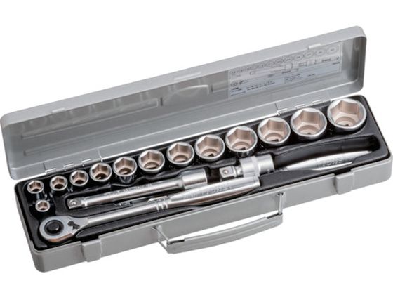 【レビュー投稿で100円OFFクーポン】【お取り寄せ】TONE ソケットレンチセット 17pcs 760MS ソケット ソケットレンチ 作業用品 工具