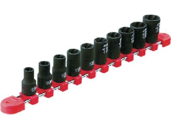 【レビュー投稿で100円OFFクーポン】【お取り寄せ】KTC 9.5sq.ツイストソケットセット[6コ組] TB3TW06 ソケット ソケットレンチ 作業用品 工具