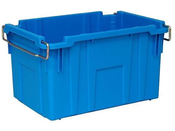 【レビュー投稿で100円OFFクーポン】送料無料【お取り寄せ】YAZAKI ポリテナー 105L ブルー PT-110 ST B10 ボックスコンテナ 保管 作業