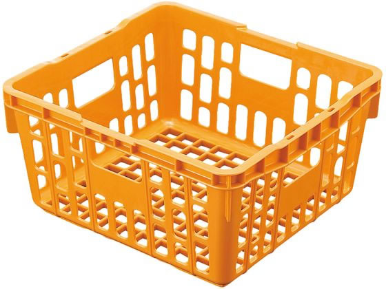 【マラソン限定★2,000円クーポン＆ポイント2倍】【お取り寄せ】国際化工 PP食器かご PK1 OG オレンジ 4620100 食器カゴ 給食 厨房 キッチン