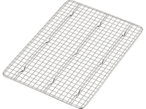 【レビュー投稿で100円OFFクーポン】【お取り寄せ】新越ワークス 18-8 角バットアミ クリンプ目 2枚取 30407 3989400 キッチン雑貨