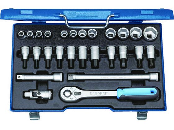 【レビュー投稿で100円OFFクーポン】【お取り寄せ】GEDORE ソケットセット 1／2 19IMU‐10 6139750 ソケット ソケットレンチ 作業用品 工具