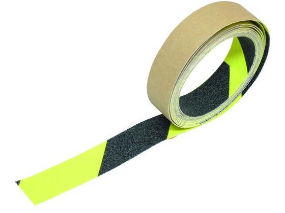 【レビュー投稿で100円OFFクーポン】【お取り寄せ】TRUSCO 蛍光ノンスリップテープ 屋外 50mm×10m ゼブラ ゼブラ 屋外用 すべりどめテープ 粘着テープ 梱包