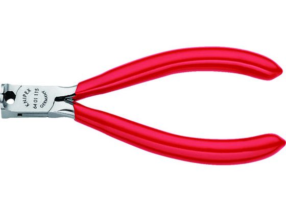 【マラソン限定★2,000円クーポン＆ポイント2倍】【お取り寄せ】KNIPEX 6401-115 エレクトロニクスエンドカッティングニッパー 6401-115 ニッパ ペンチ プライヤー 作業用品 工具
