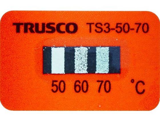 【百貨店SALE押さえる★尖んがり2倍＆2,000円クーポン券】【お取り寄せ】TRUSCO 熱度消印3点見せびらかす不可逆性50℃~70℃(40枚入り口・入口) TS3-50-70 温湿度計 熱度 湿度 位置づける器 測り器