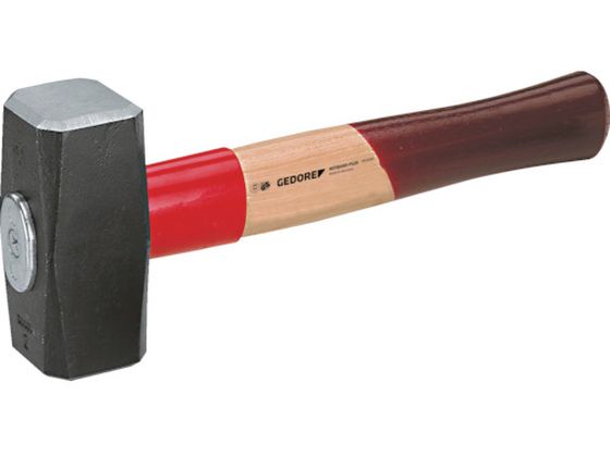 【百貨店SALE押さえる★尖んがり2倍＆2,000円引き換え証】【お取り寄せ】GEDORE 石頭鉄槌(ヒッコリー柄) 2000g 8887610 鉄槌 やり方物の具 やり方装置 物の具