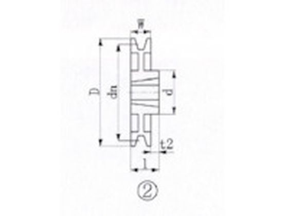 定番の中古商品 EVN ブッシングプーリー SPA 280mm 溝数1 SPA280-1